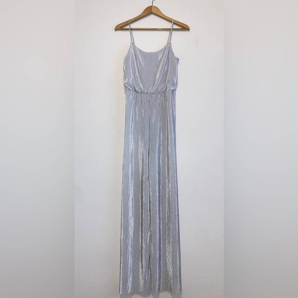 Pleated Wide Leg Jumpsuit